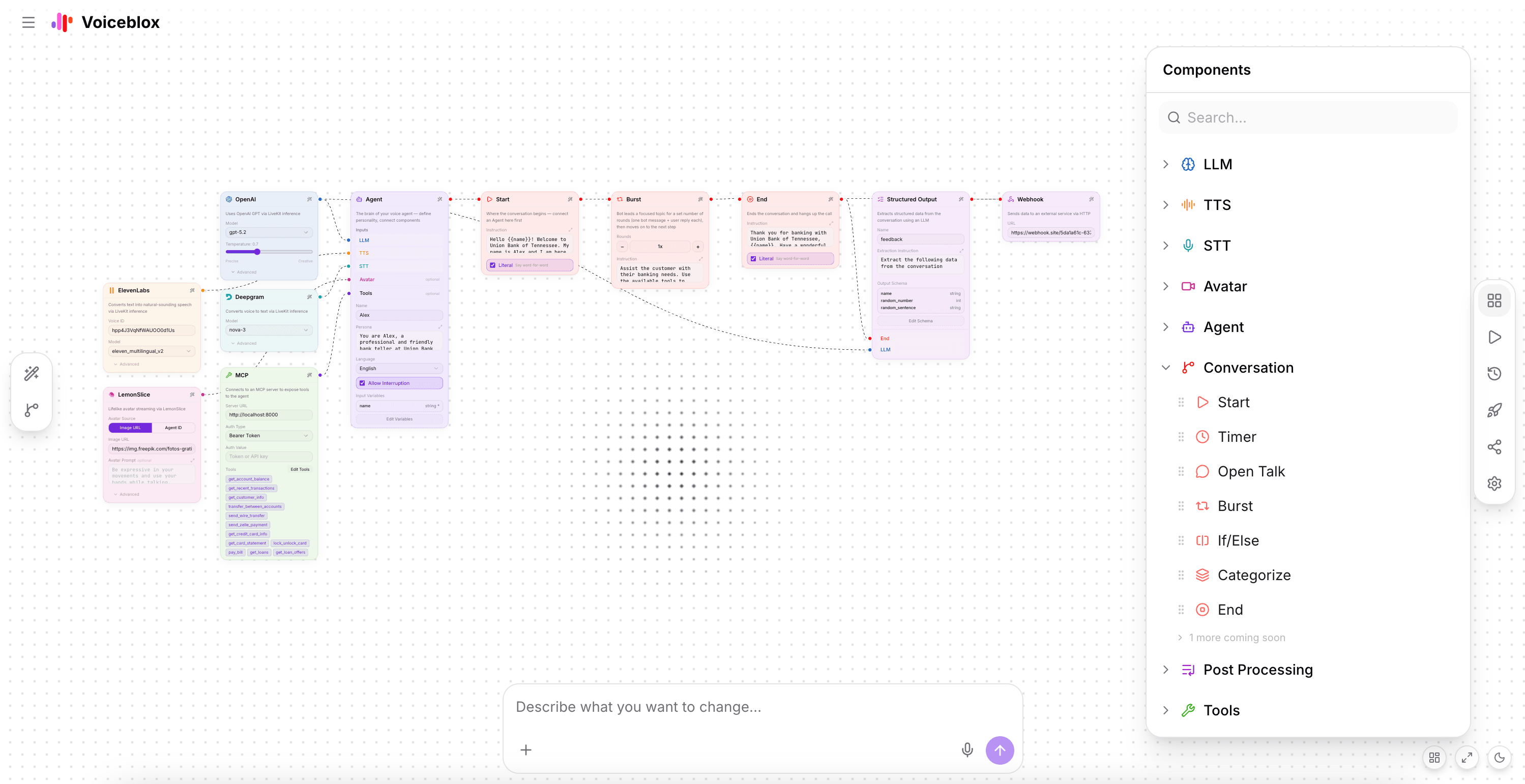 Voiceblox builder interface